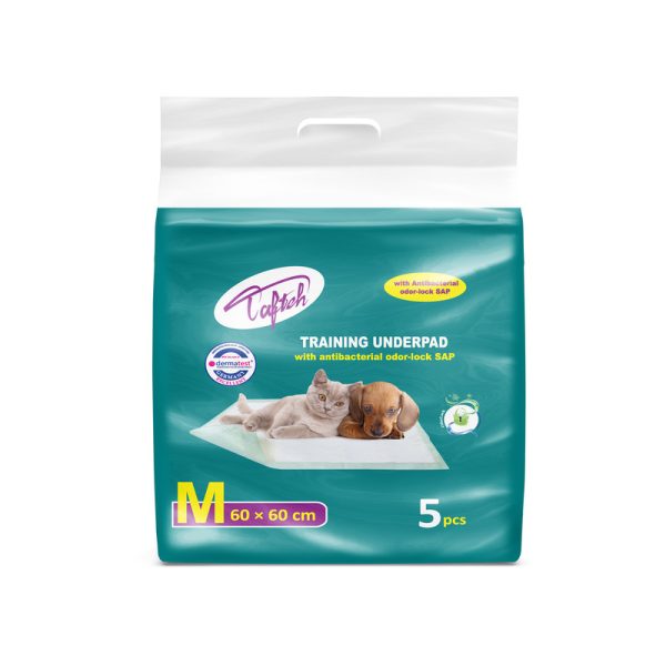 پد بهداشتی حیوانات تافته ابعاد 60*60 سانتی متر (بسته 5 عددی)